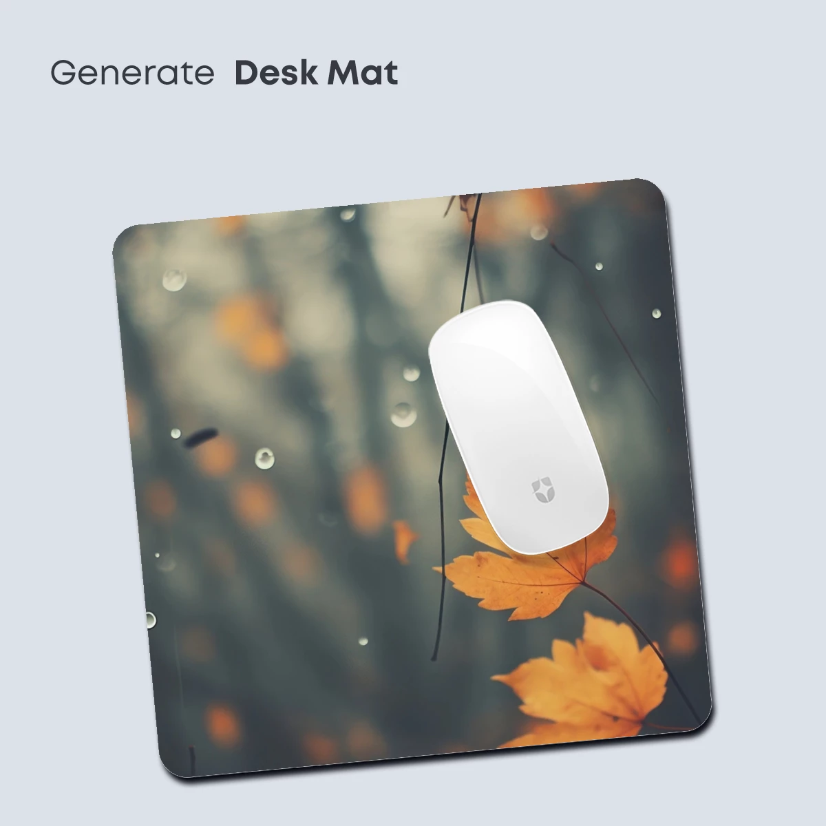 Autumn Rain Symphony: Golden Leaves in Misty Droplets - Image 4