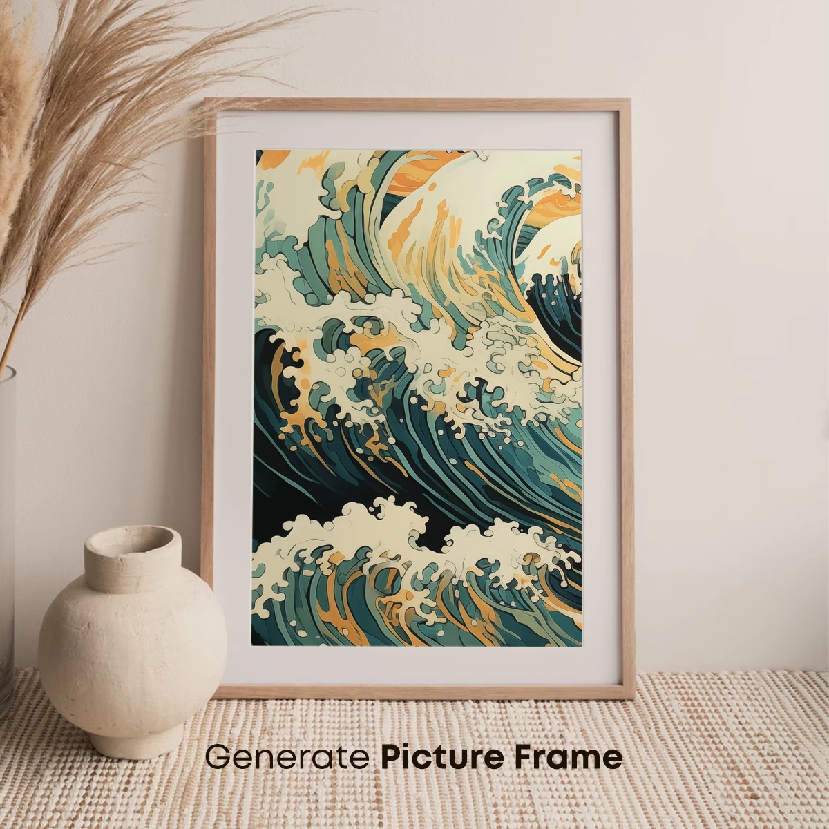 Hokusai's Digital Wave Symphony - Image 7