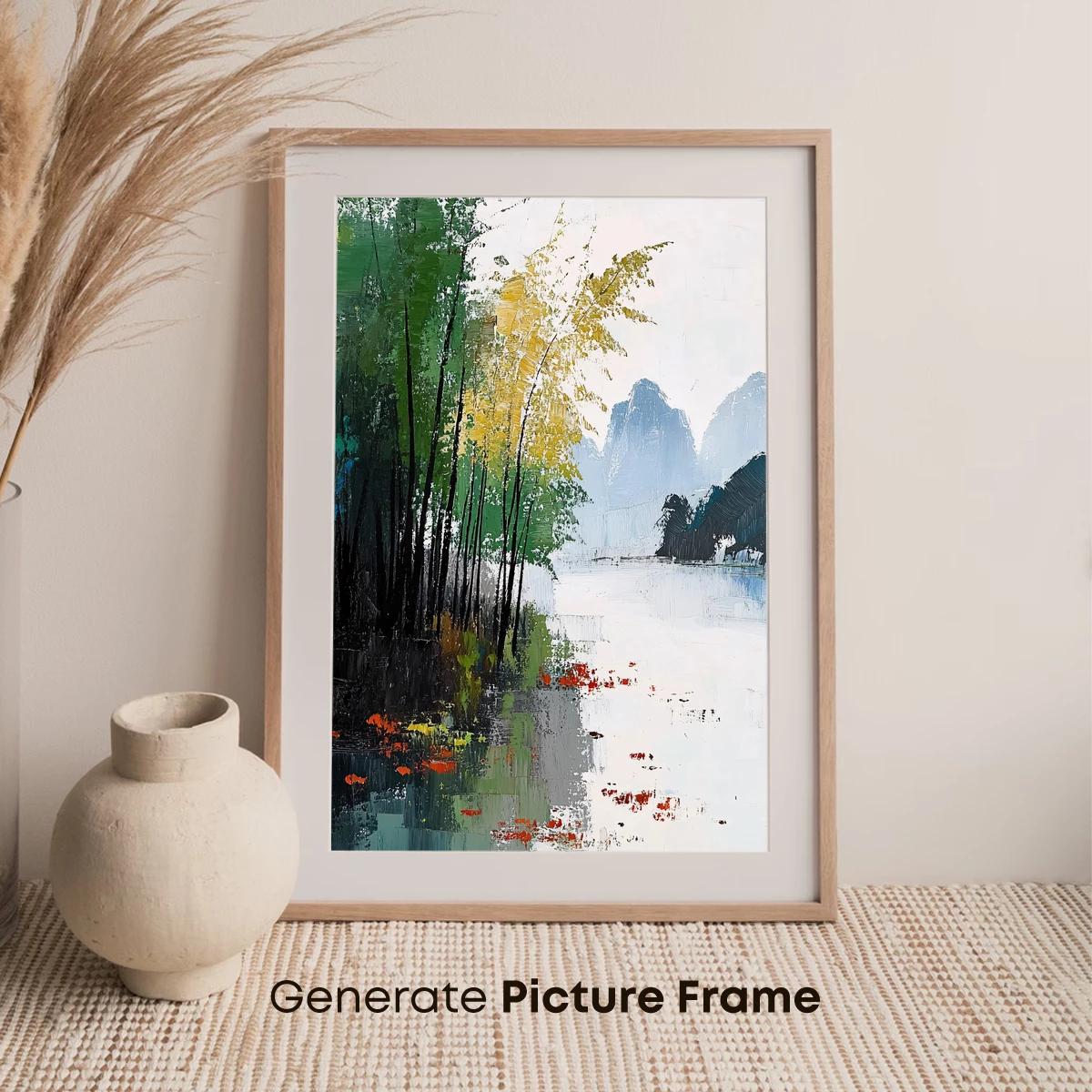 Abstract Bamboo Serenity - Image 7