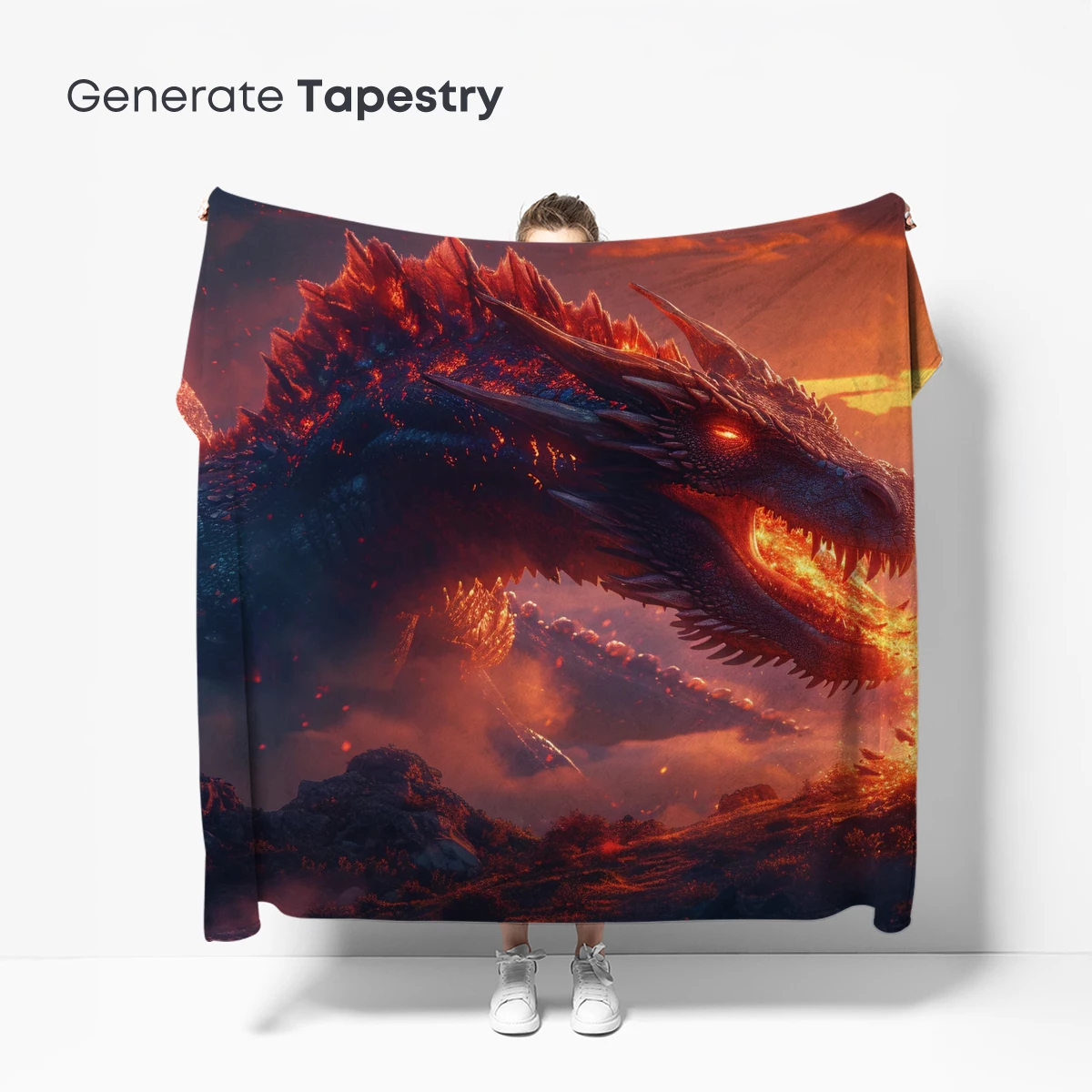 Eternal Flame Dragon: Mythic Fury at Dusk - Image 5