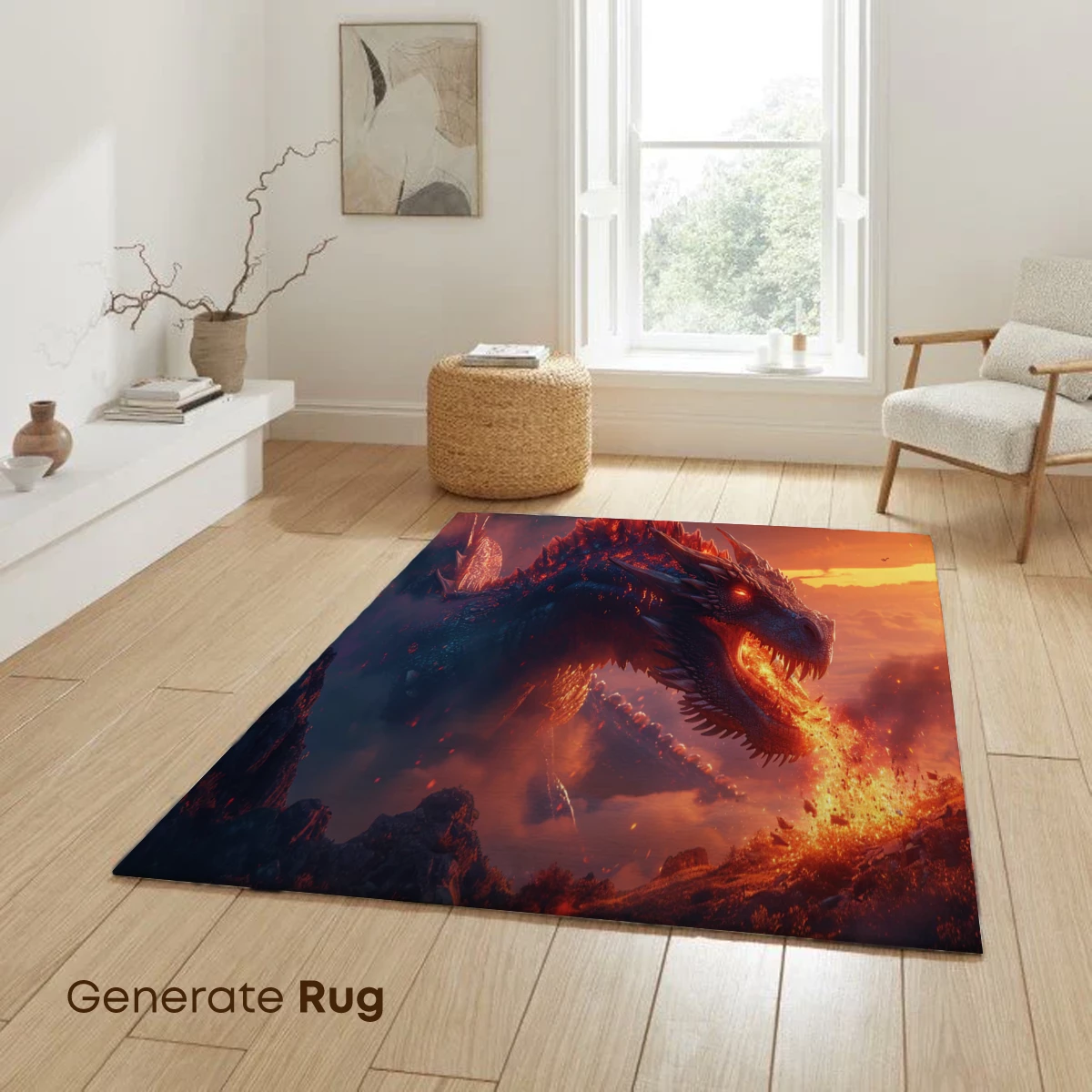 Eternal Flame Dragon: Mythic Fury at Dusk - Image 6