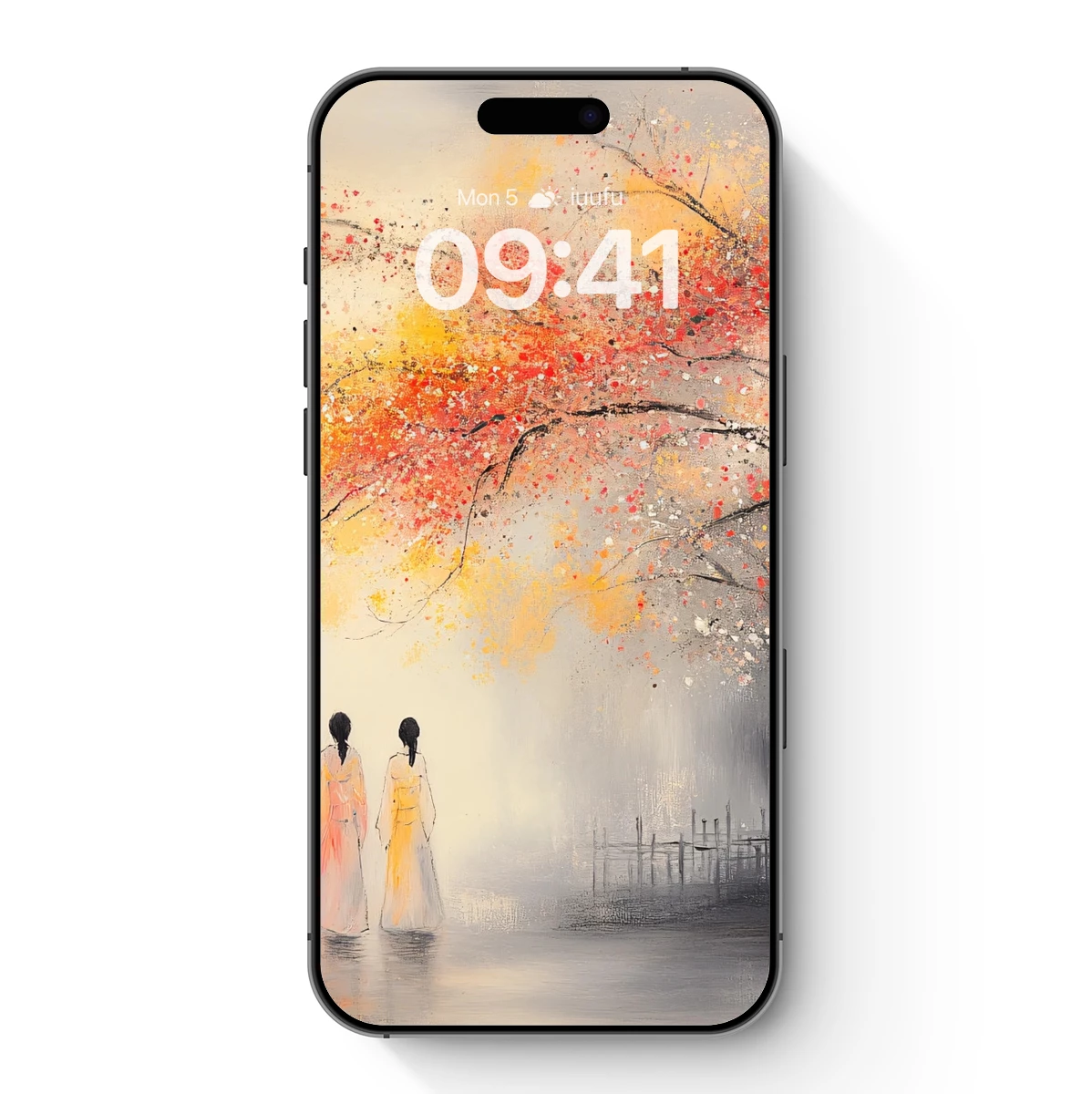 Four Figures Under the Autumn Tree Four Figures Under the Autumn Tree