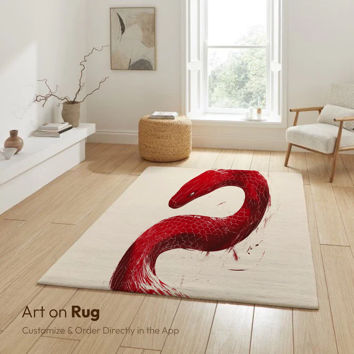 Crimson Serpent: Elegance in Coils - Image 6