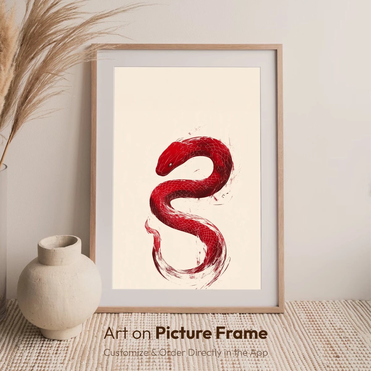 Crimson Serpent: Elegance in Coils - Image 7