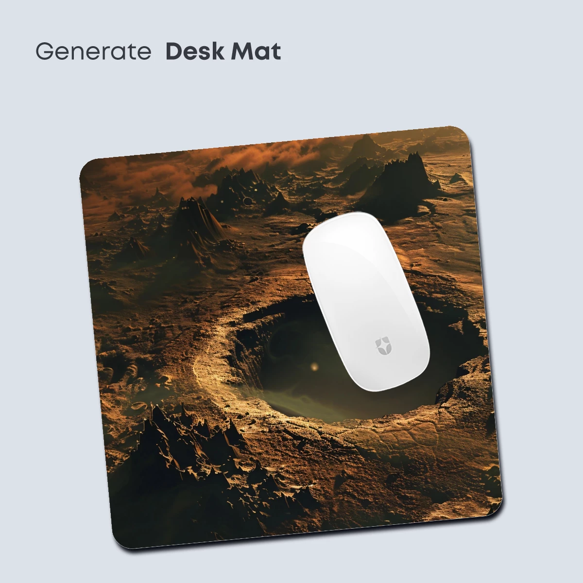 Alien Crater Sunset: A Surreal Landscape Odyssey - Image 4