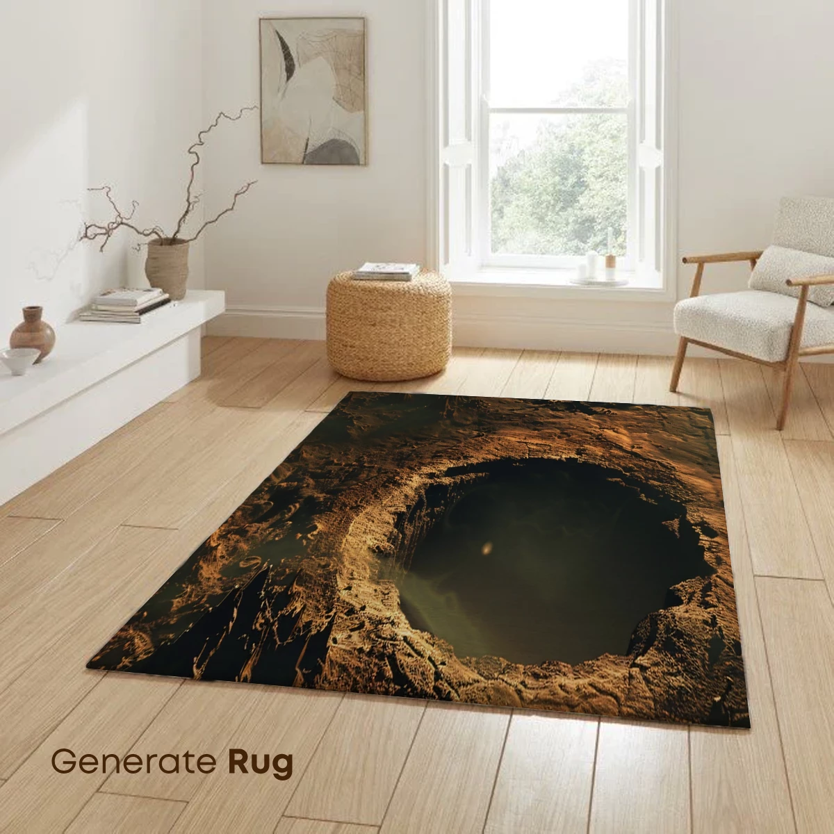 Alien Crater Sunset: A Surreal Landscape Odyssey - Image 6