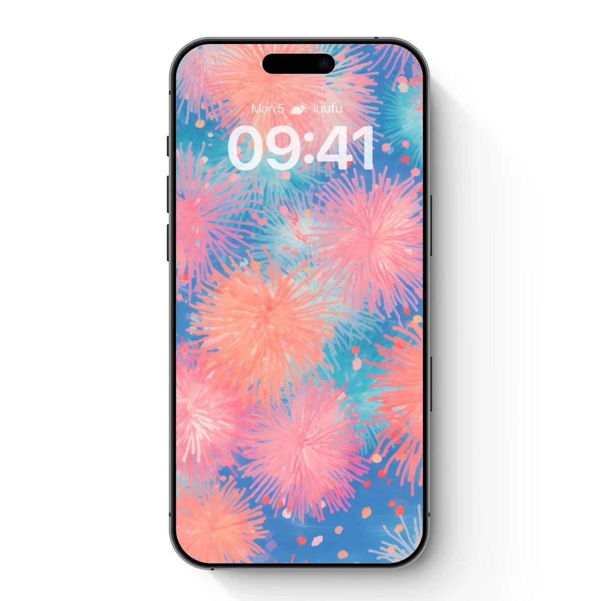 Coral Burst: Abstract Floral Radiance
