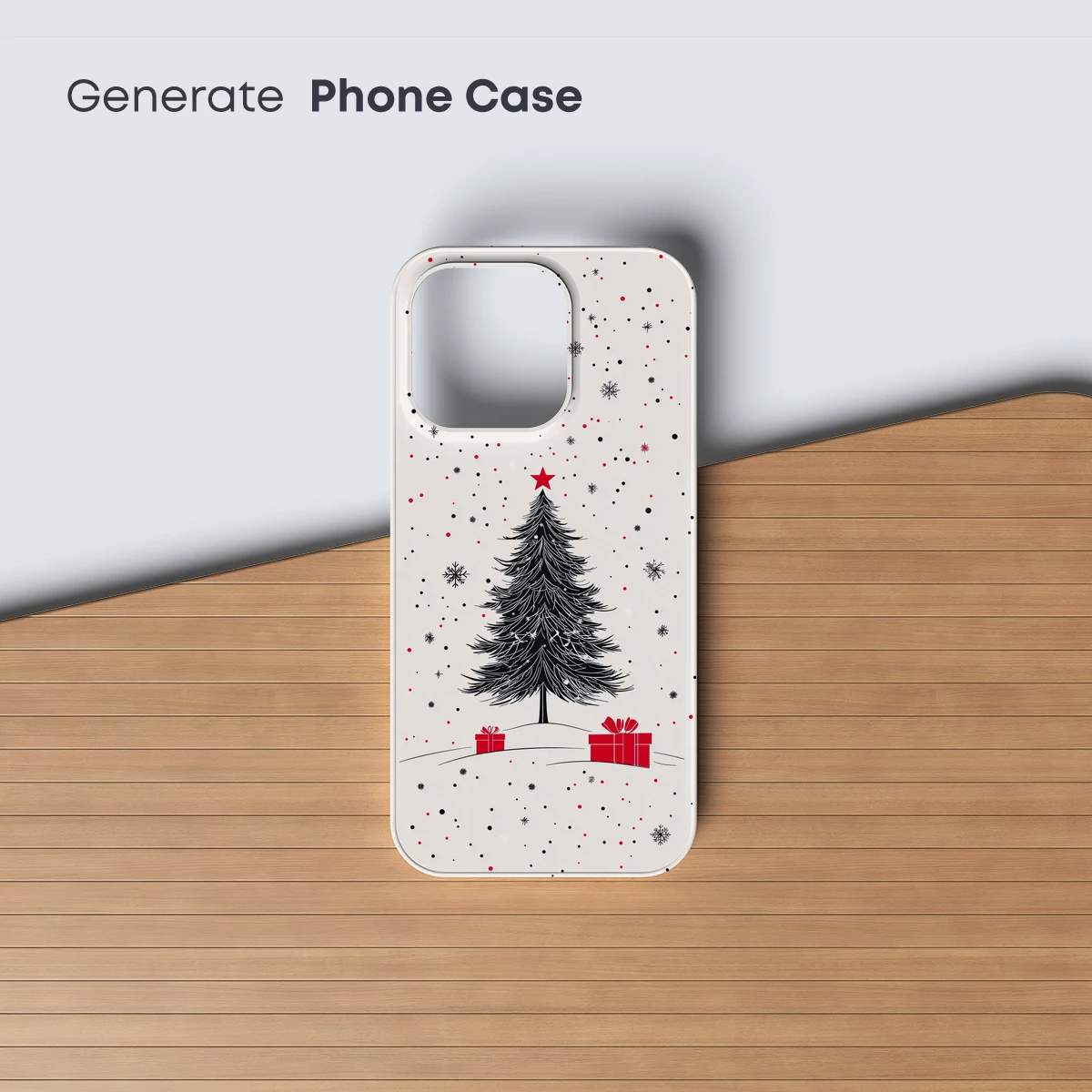 Festive Pine with Star: Winter Wonderland Art - Image 3