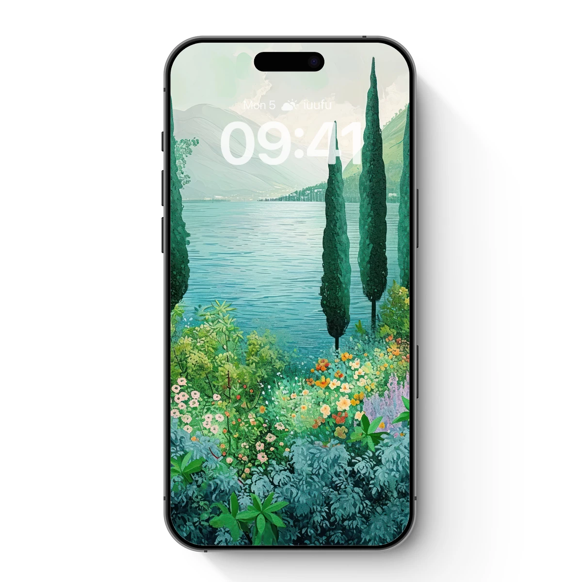 Enchanted Lakeside Garden: A Floral Symphony by the Water