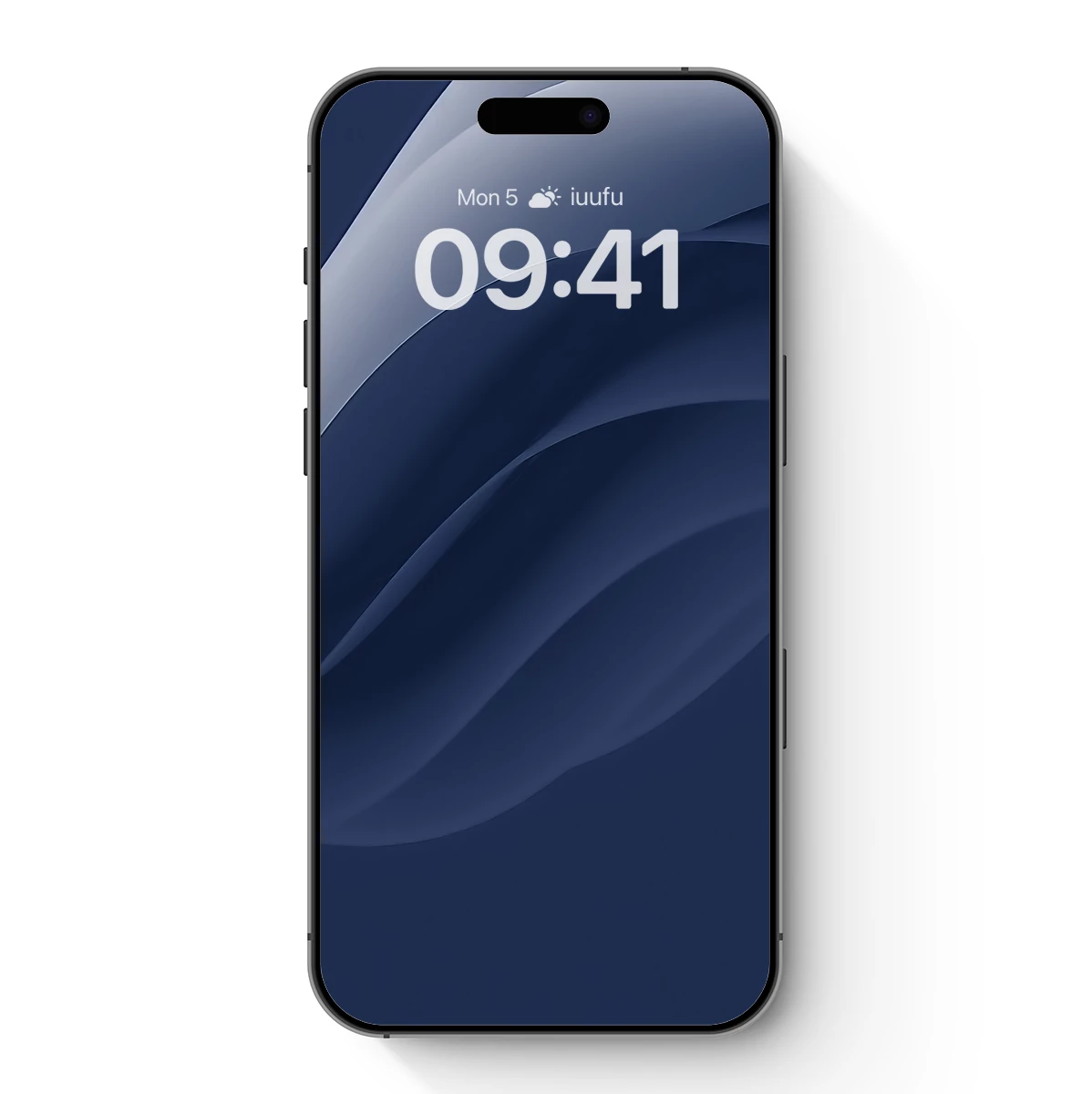 Elegant Blue Waves: A Digital Abstract Symphony