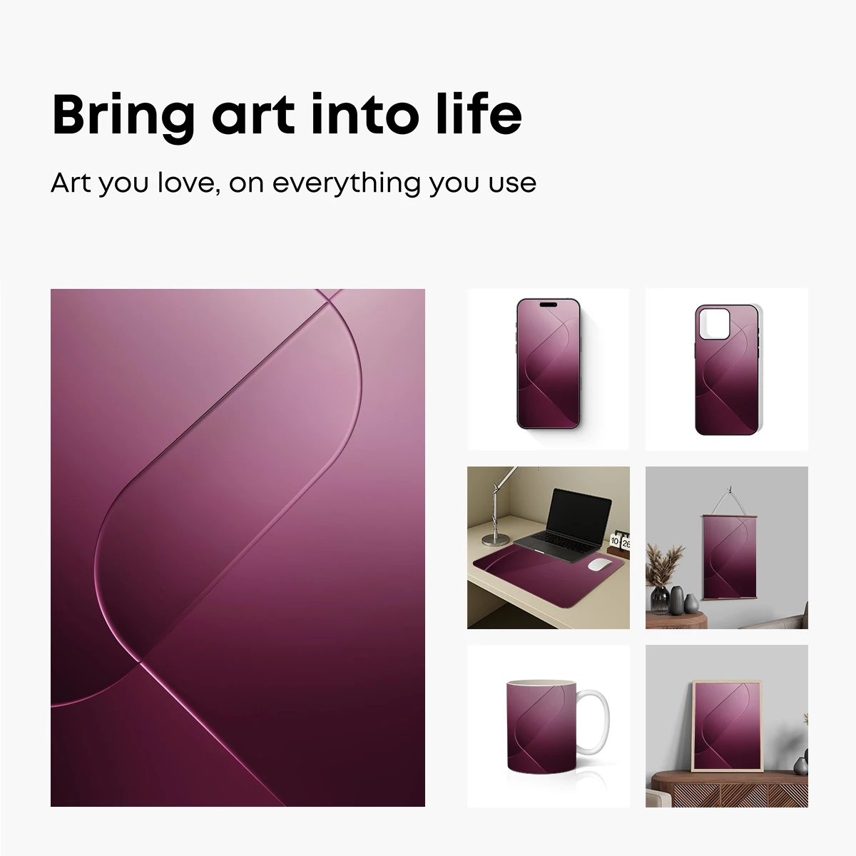 Ethereal Pink Curves: A Symphony of Flowing Lines - Image 2