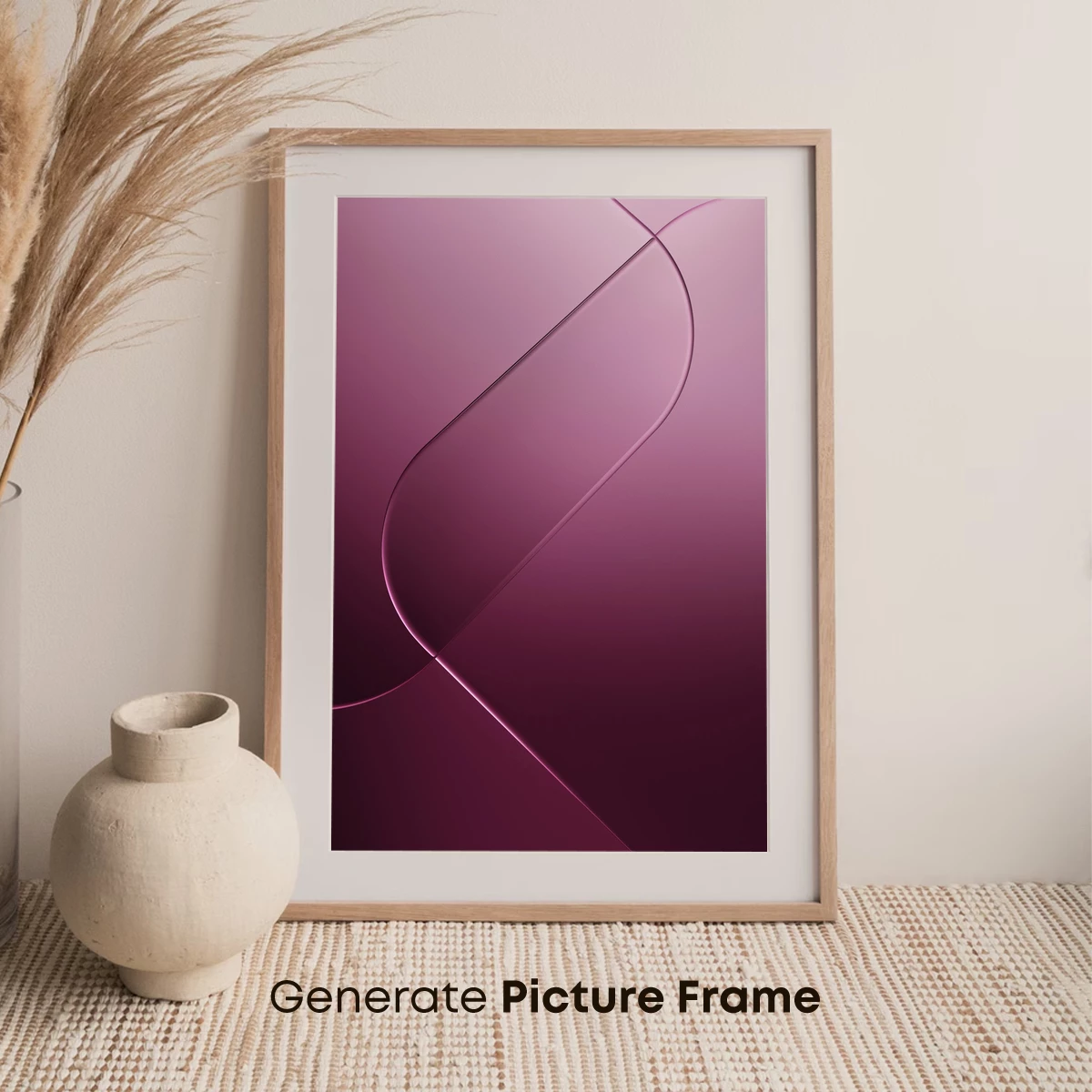 Ethereal Pink Curves: A Symphony of Flowing Lines - Image 7