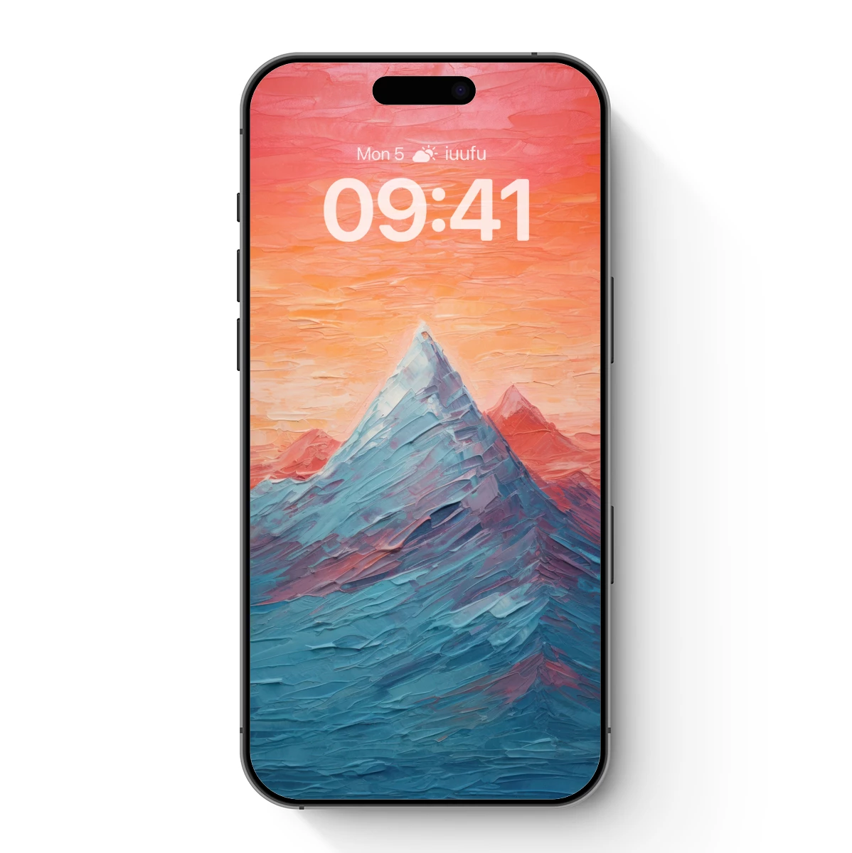 Sunset Peaks: Abstract Mountain Majesty