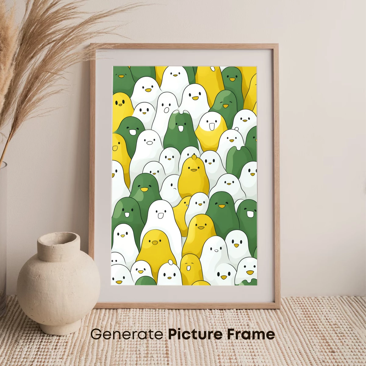 Chubby Avocado Squad: A Quirky Cartoon Gathering - Image 7