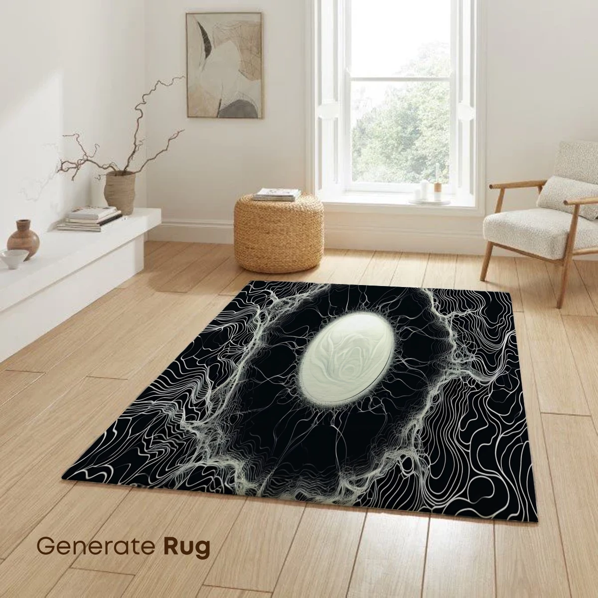 Ethereal Vortex: Cosmic Energy in Wavy Lines - Image 6