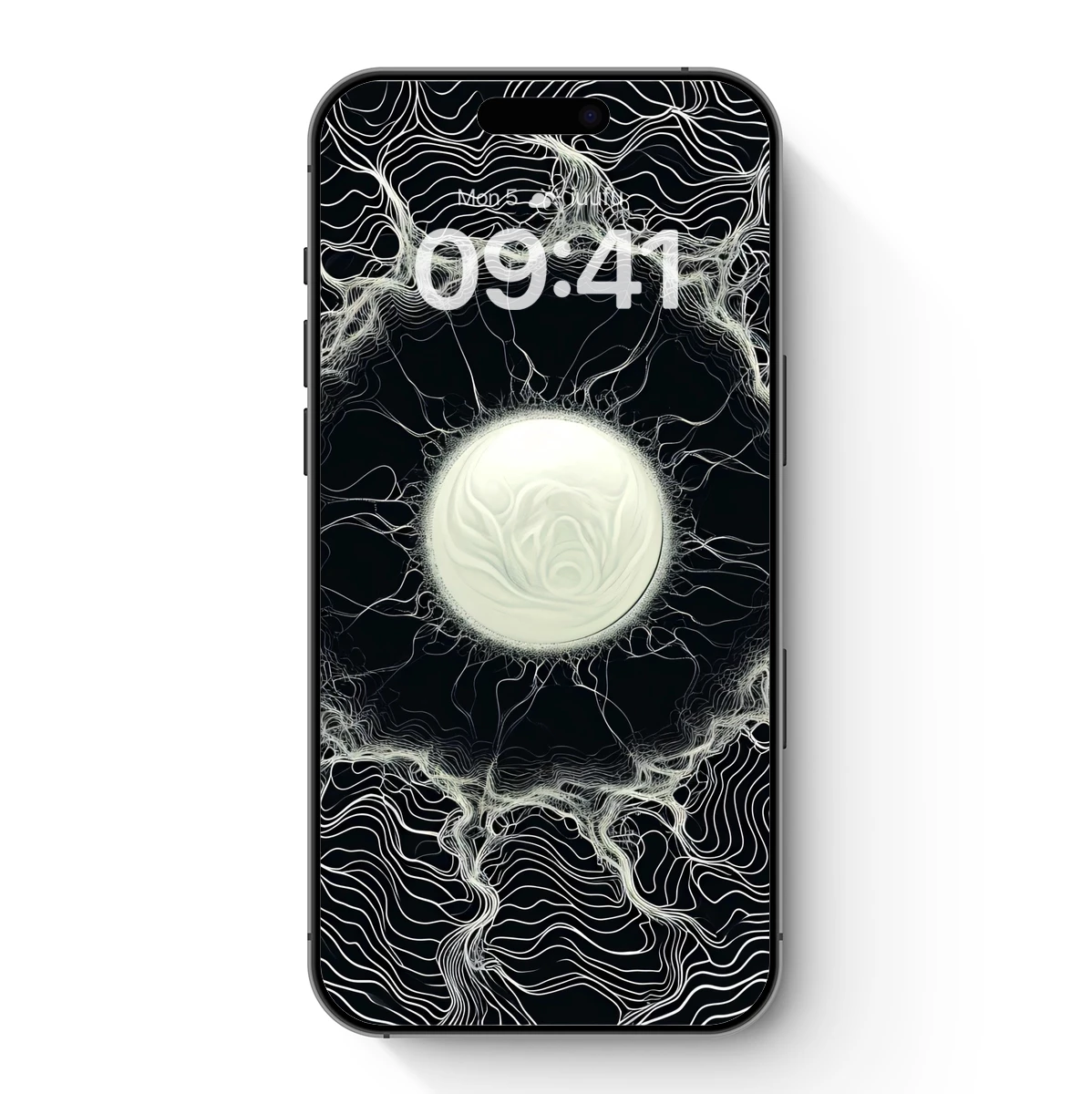 Ethereal Vortex: Cosmic Energy in Wavy Lines