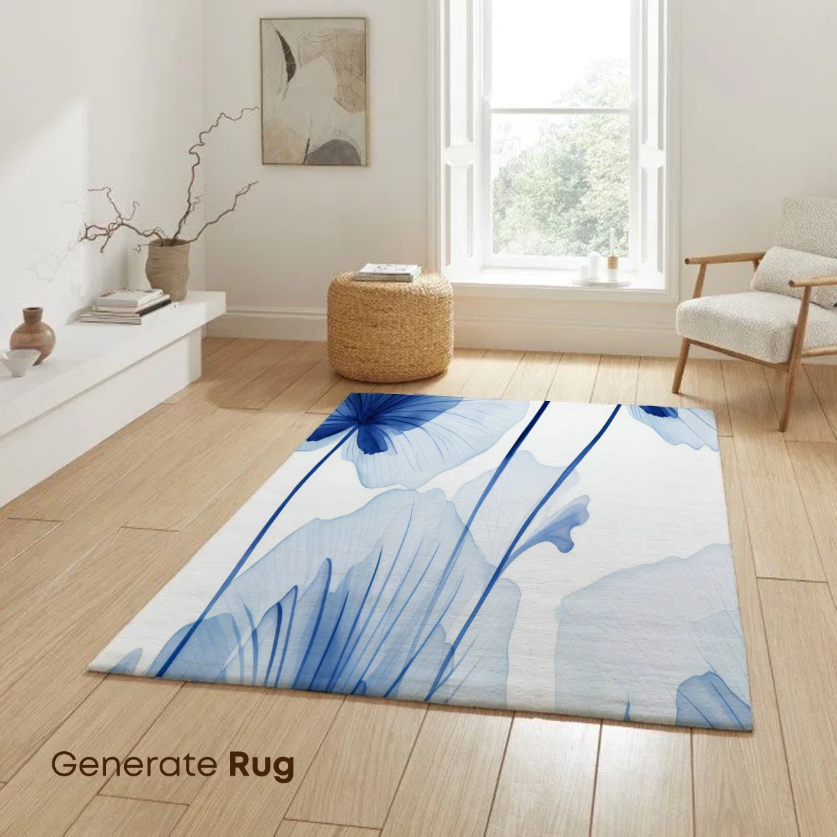 Ethereal Blue Lotus: Watercolor Transparency - Image 6