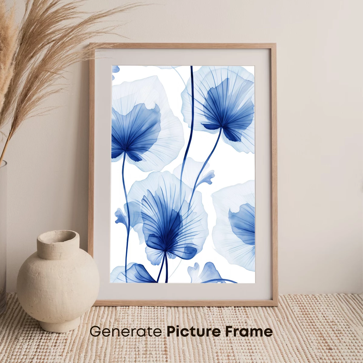 Ethereal Blue Lotus: Watercolor Transparency - Image 7