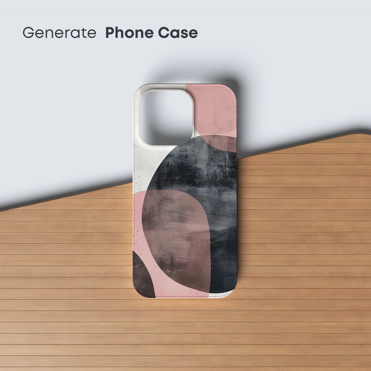 Abstract Fusion: Pink, Gray, and Black Harmony - Image 3