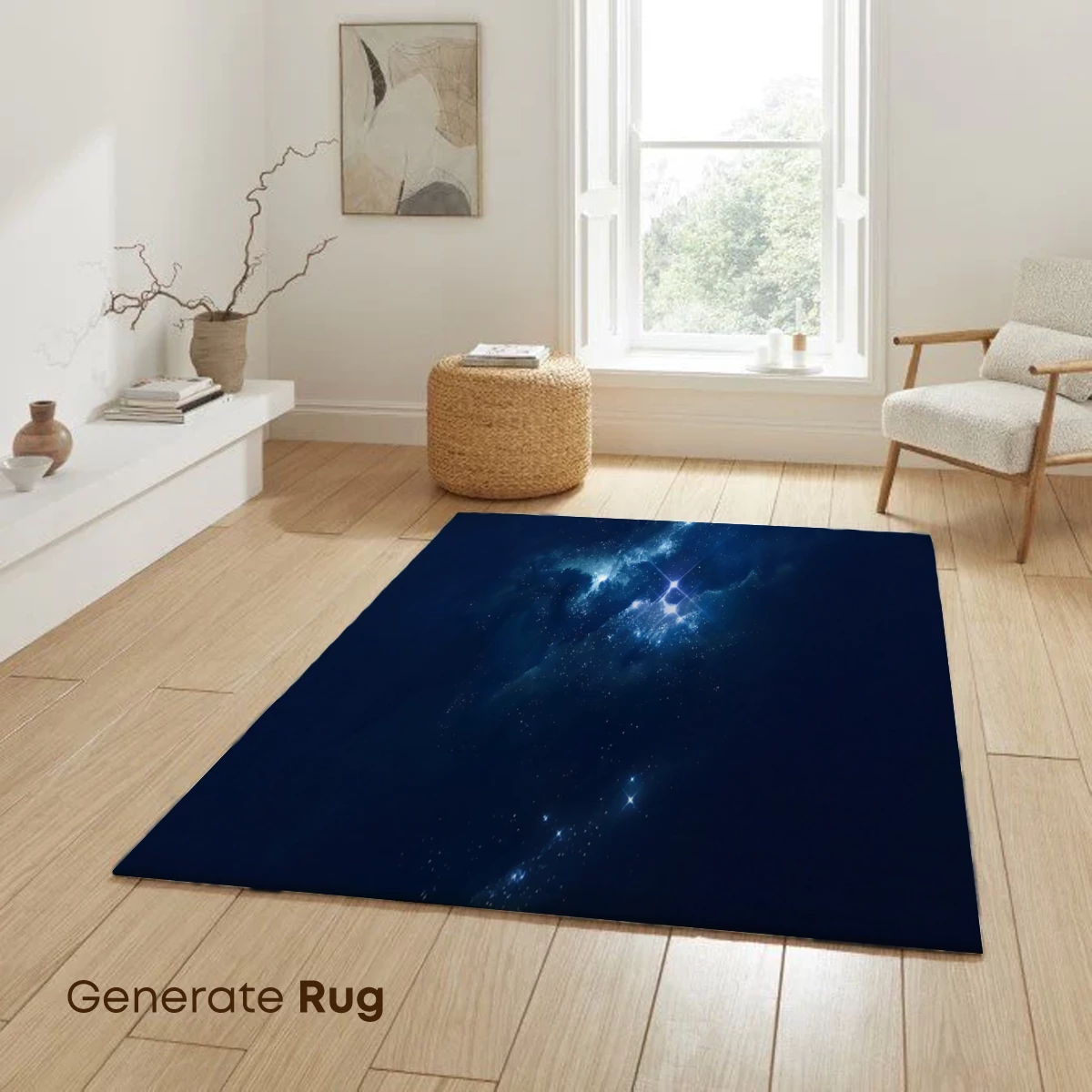 Cosmic Blue Nebula: A Celestial Symphony - Image 6