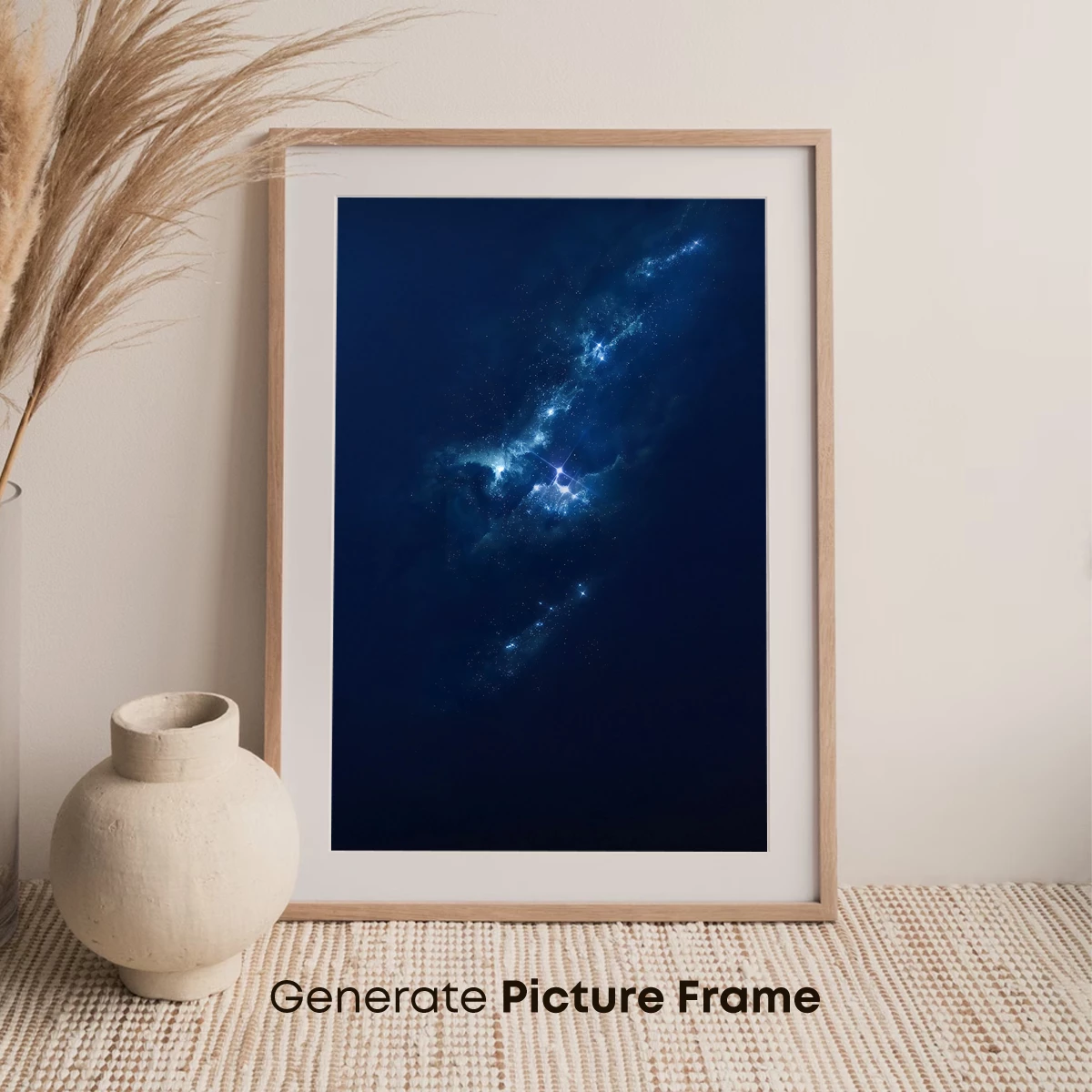 Cosmic Blue Nebula: A Celestial Symphony - Image 7