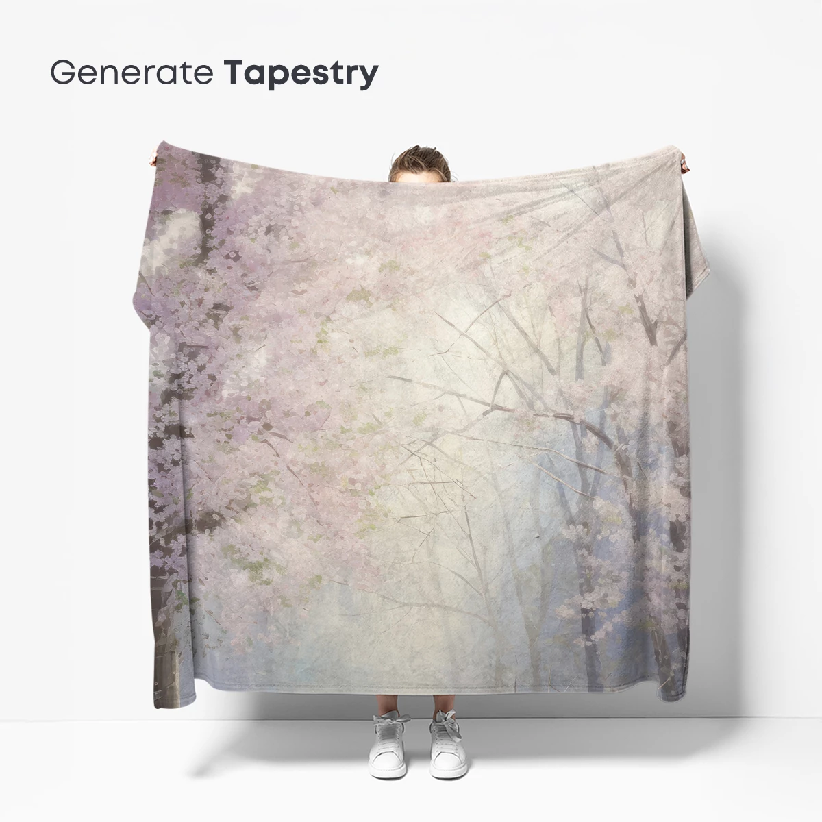 Cherry Blossom Whisper: Ethereal Forest Path - Image 5