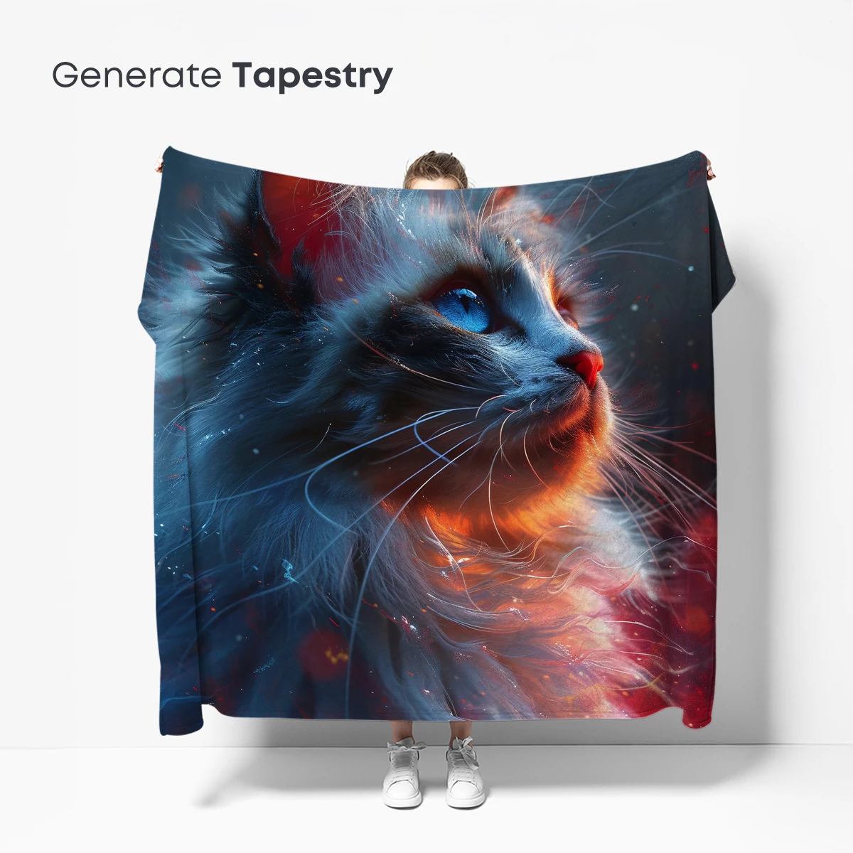 Ethereal Feline Vision: A Symphony of Fur and Fire - Image 5