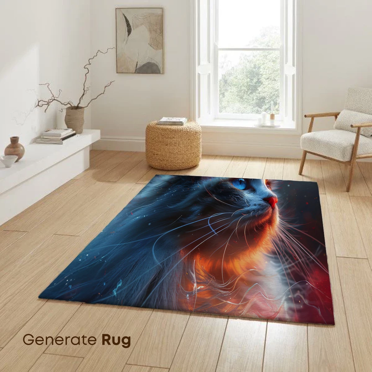 Ethereal Feline Vision: A Symphony of Fur and Fire - Image 6