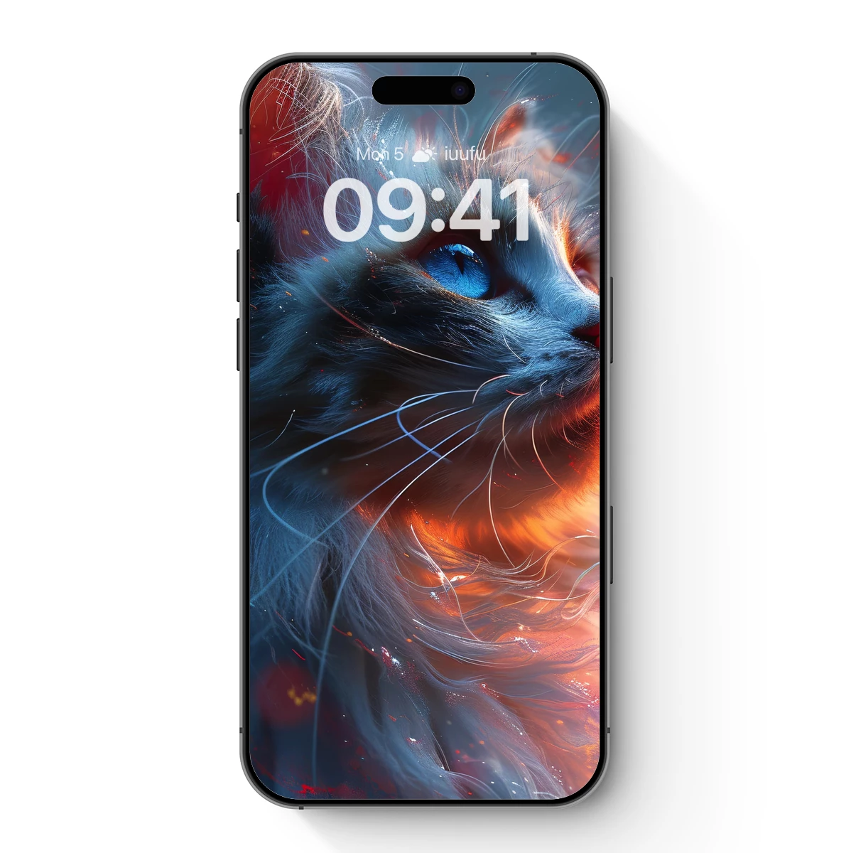 Ethereal Feline Vision: A Symphony of Fur and Fire