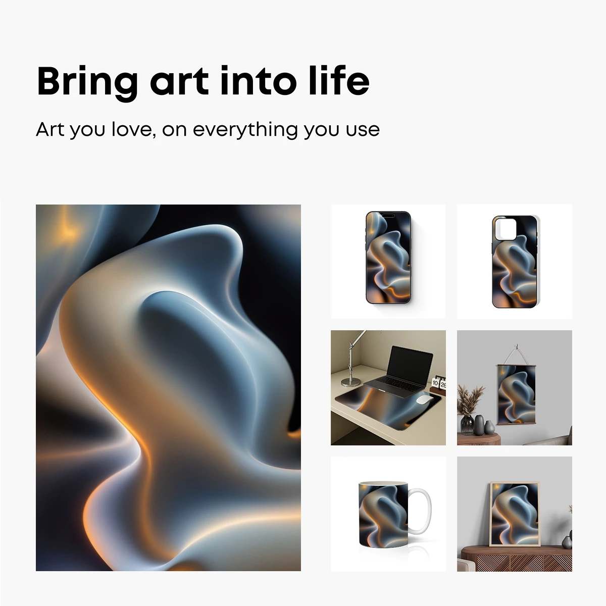 Fluid Elegance: Abstract Waves in Motion - Image 2