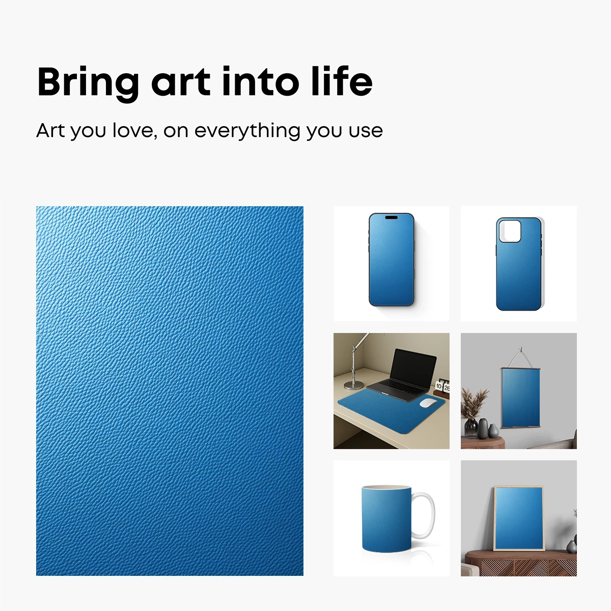 Azure Textured Serenity - Image 2