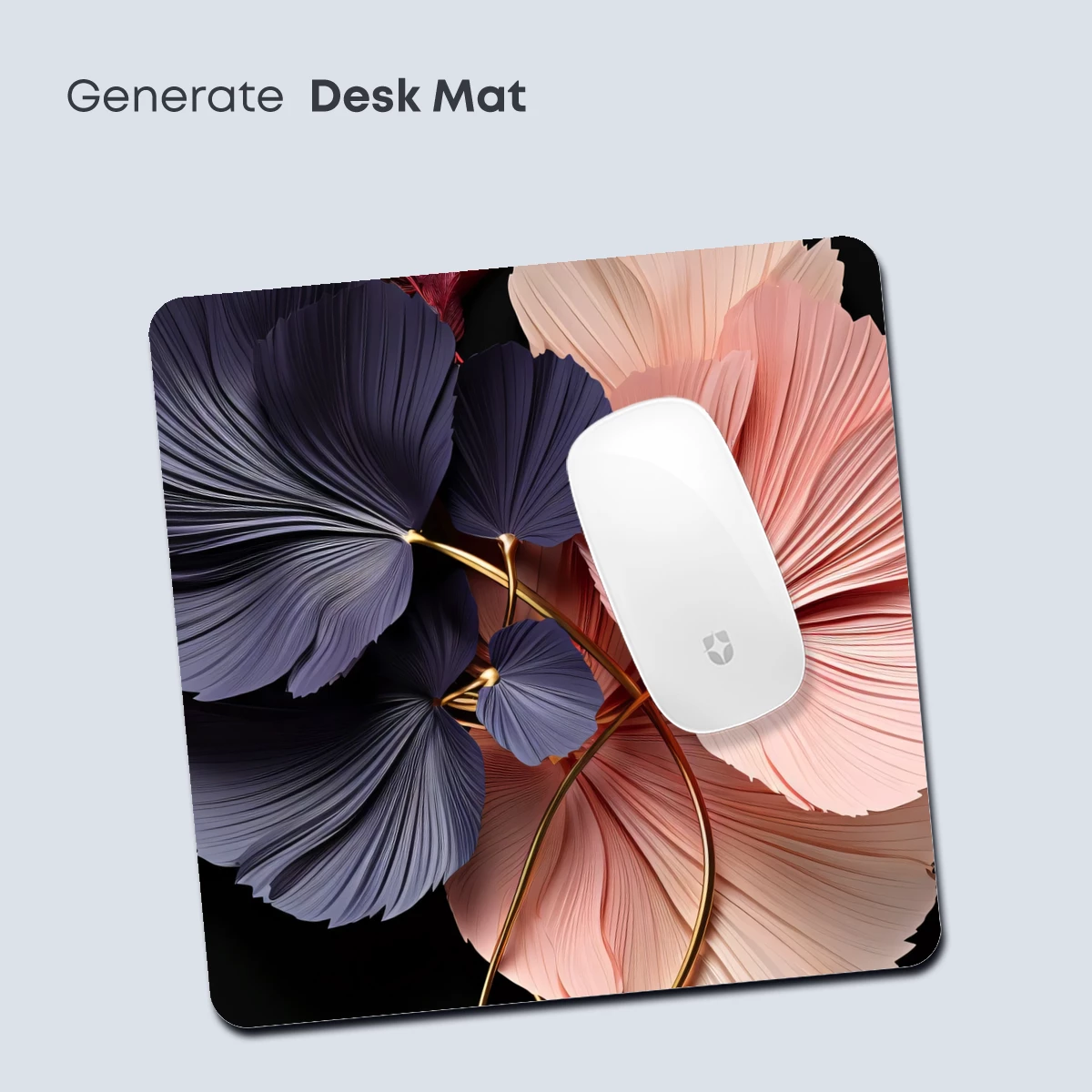 Elegant Fan-Leaf Duo: Modern Floral Artistry - Image 4