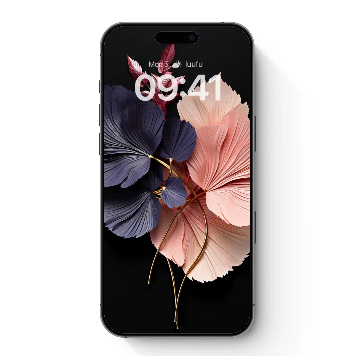 Elegant Fan-Leaf Duo: Modern Floral Artistry