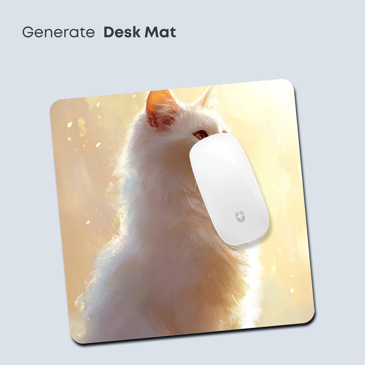 Ethereal White Cat in Golden Light - Image 4
