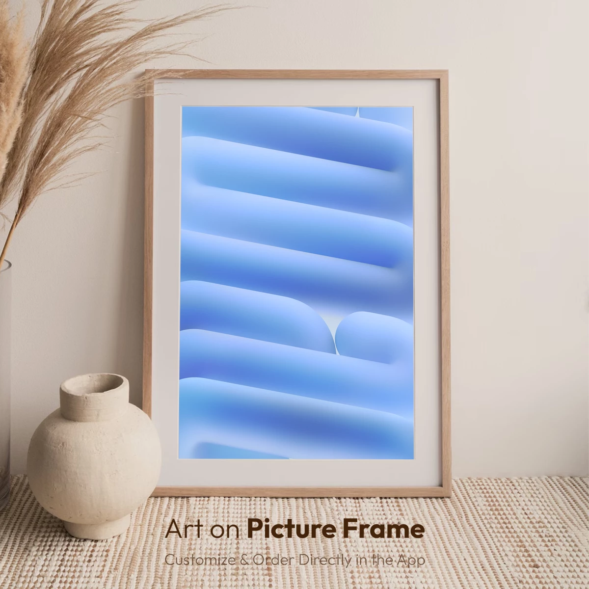 Ethereal Blue Waves: A Digital Sculpture Symphony - Image 6