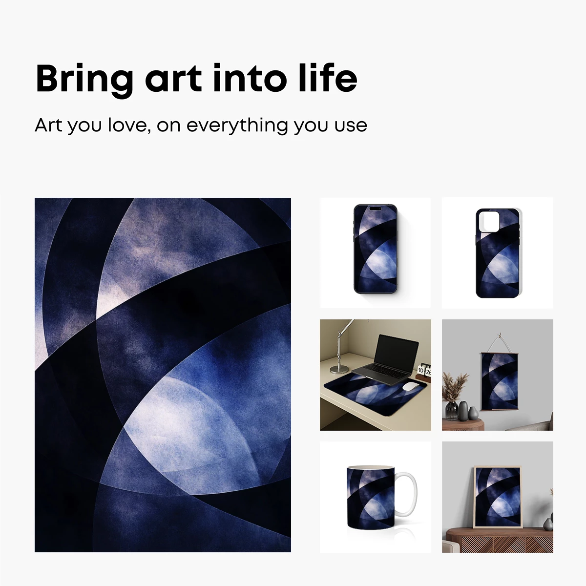 Ethereal Blue Arcs: A Dance of Light and Shadow