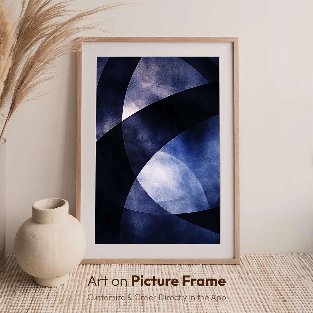 Ethereal Blue Arcs: A Dance of Light and Shadow - Image 6