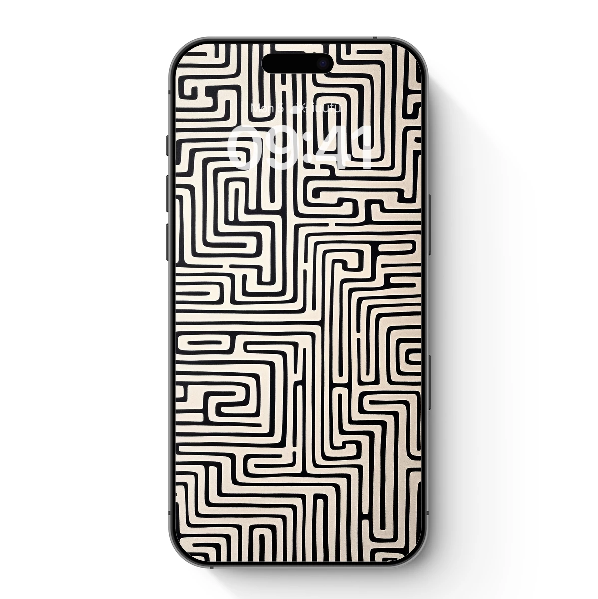 Maze of Elegance: Abstract Labyrinth Art