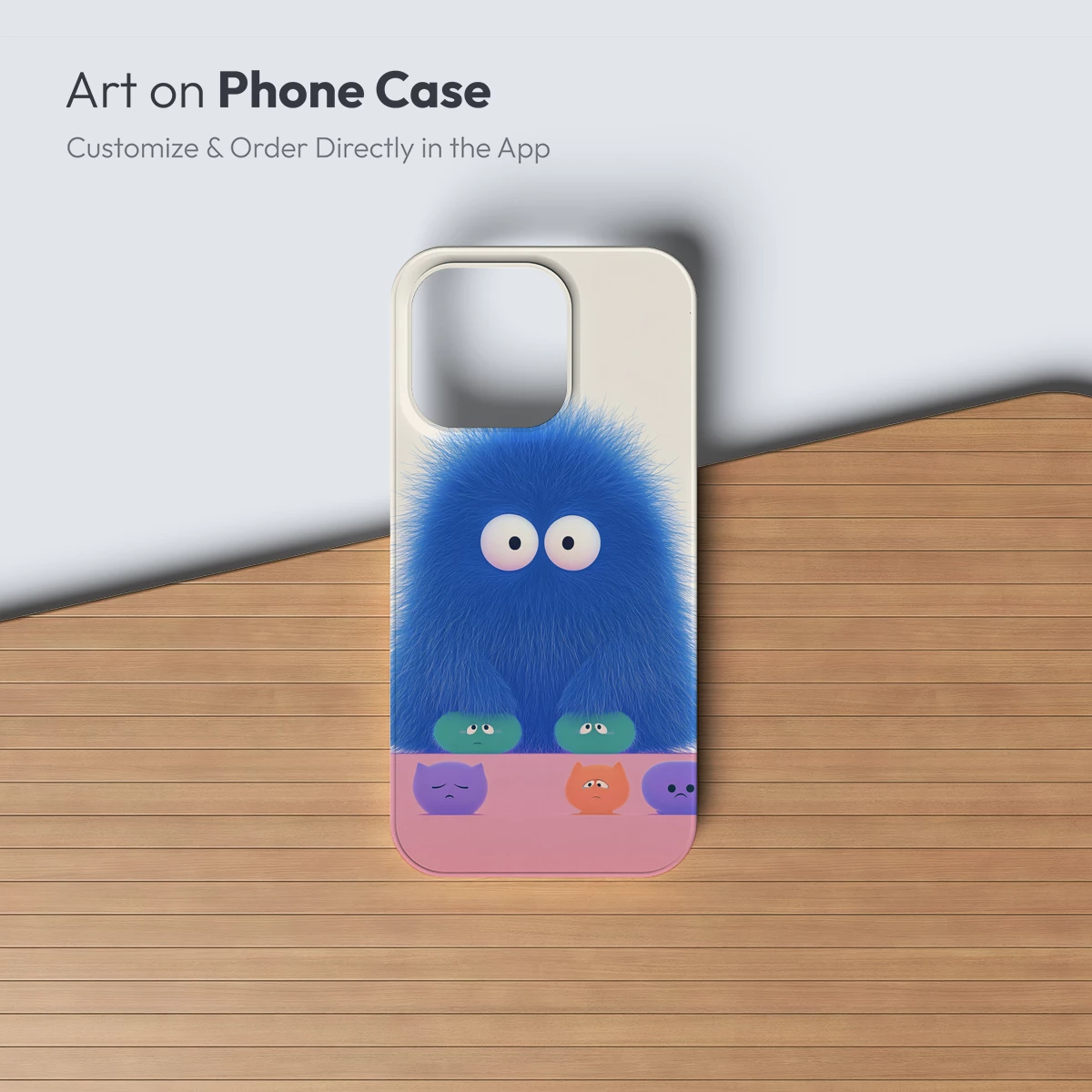 Fuzzy Blue Monster and Mini Friends - Image 3