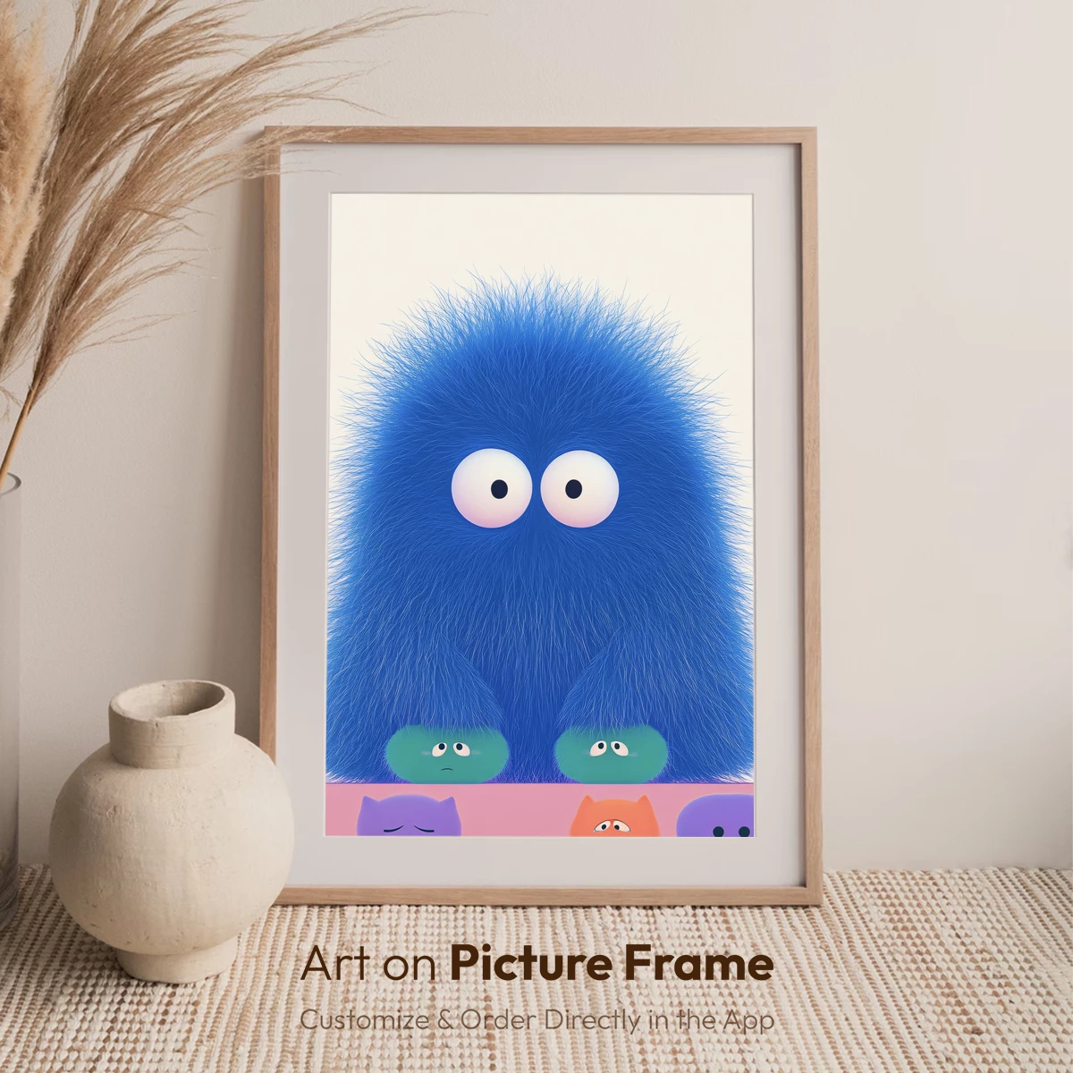 Fuzzy Blue Monster and Mini Friends - Image 7