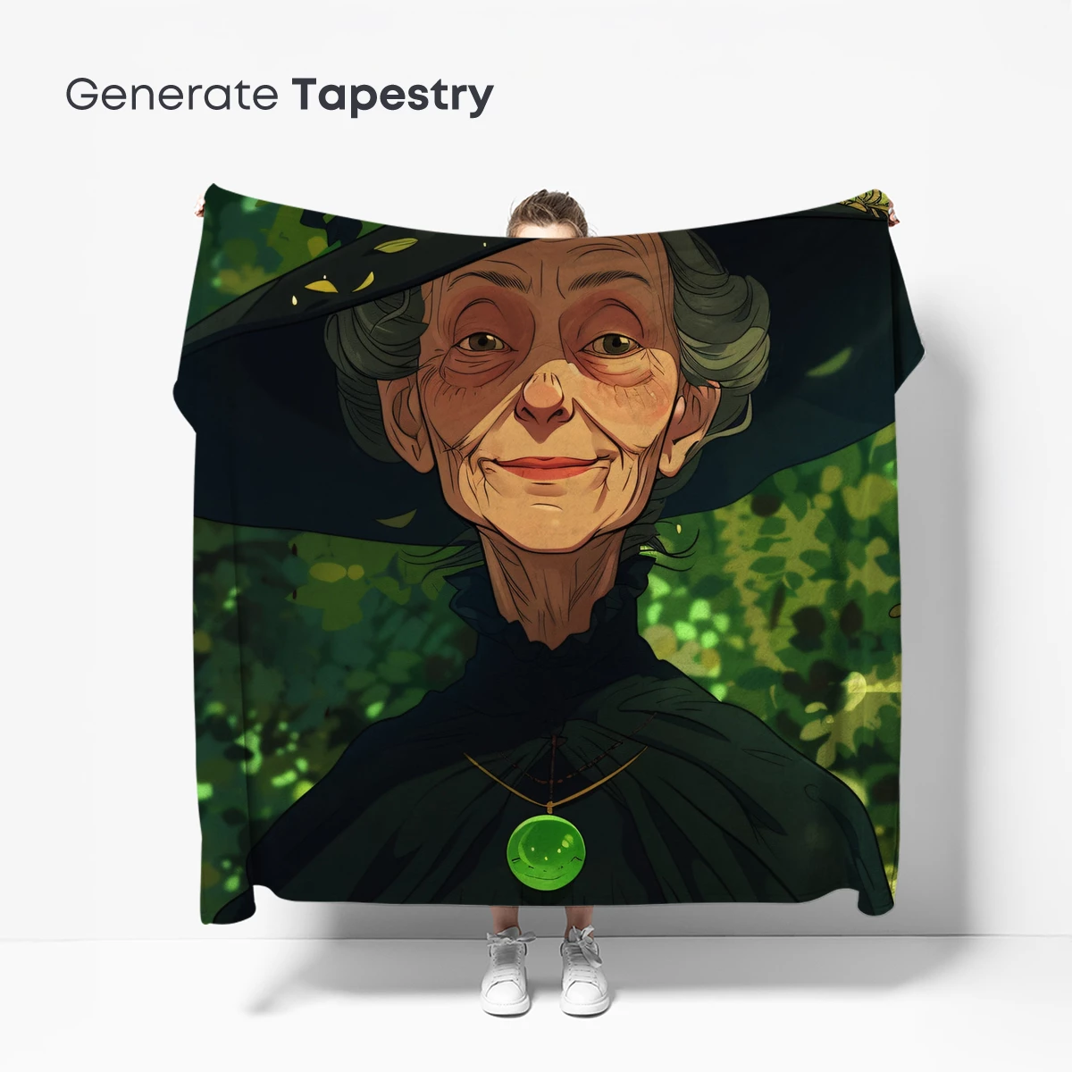 Enchanted Forest Witch: Mystical Green Aura - Image 5