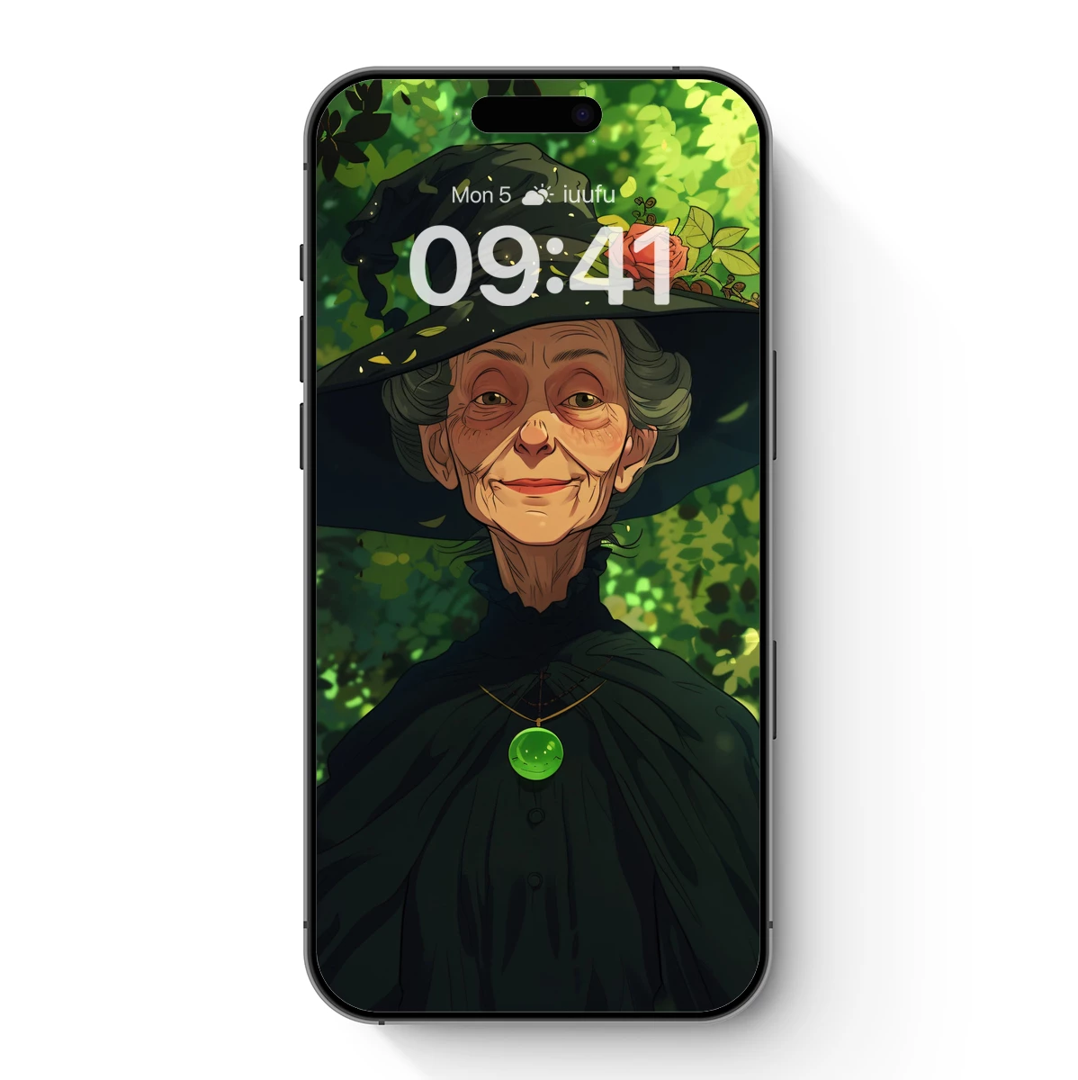 Enchanted Forest Witch: Mystical Green Aura