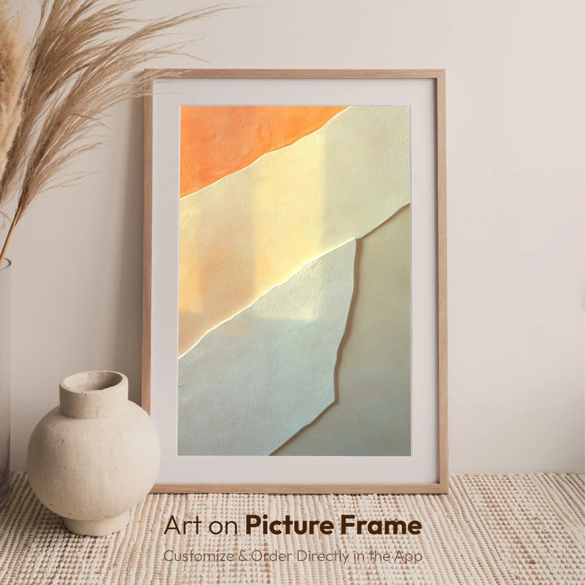Abstract Sunlit Geometry: Textural Harmony - Image 7