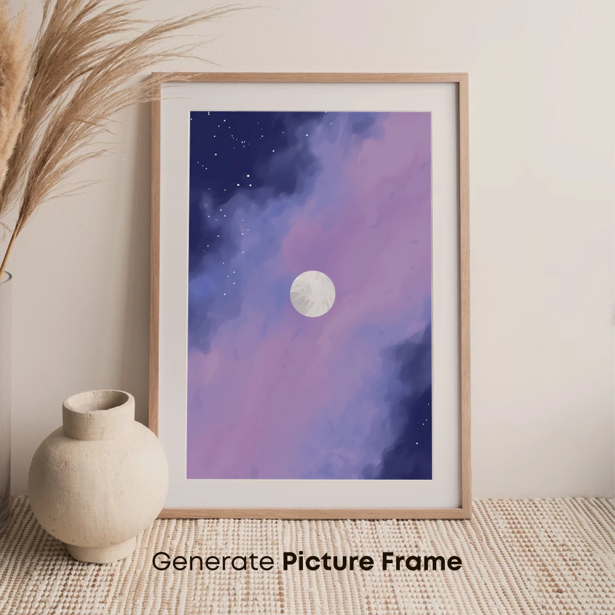 Ethereal Moonlit Sky: A Dreamy Celestial Palette - Image 7