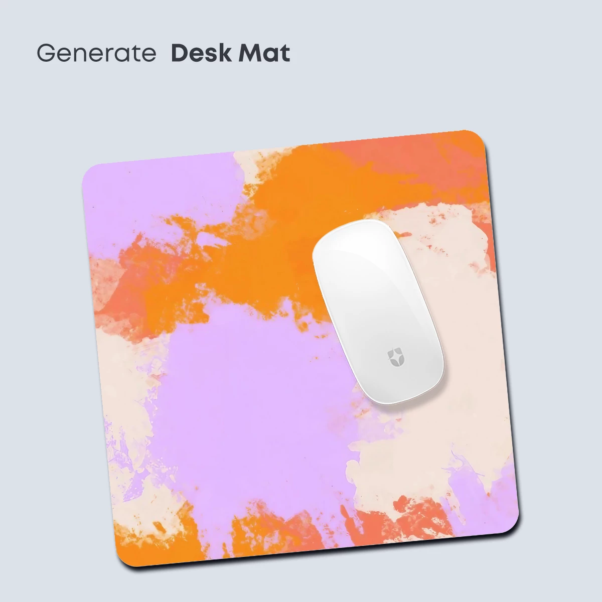 Vibrant Abstract Fusion: Orange and Lilac Harmony - Image 4