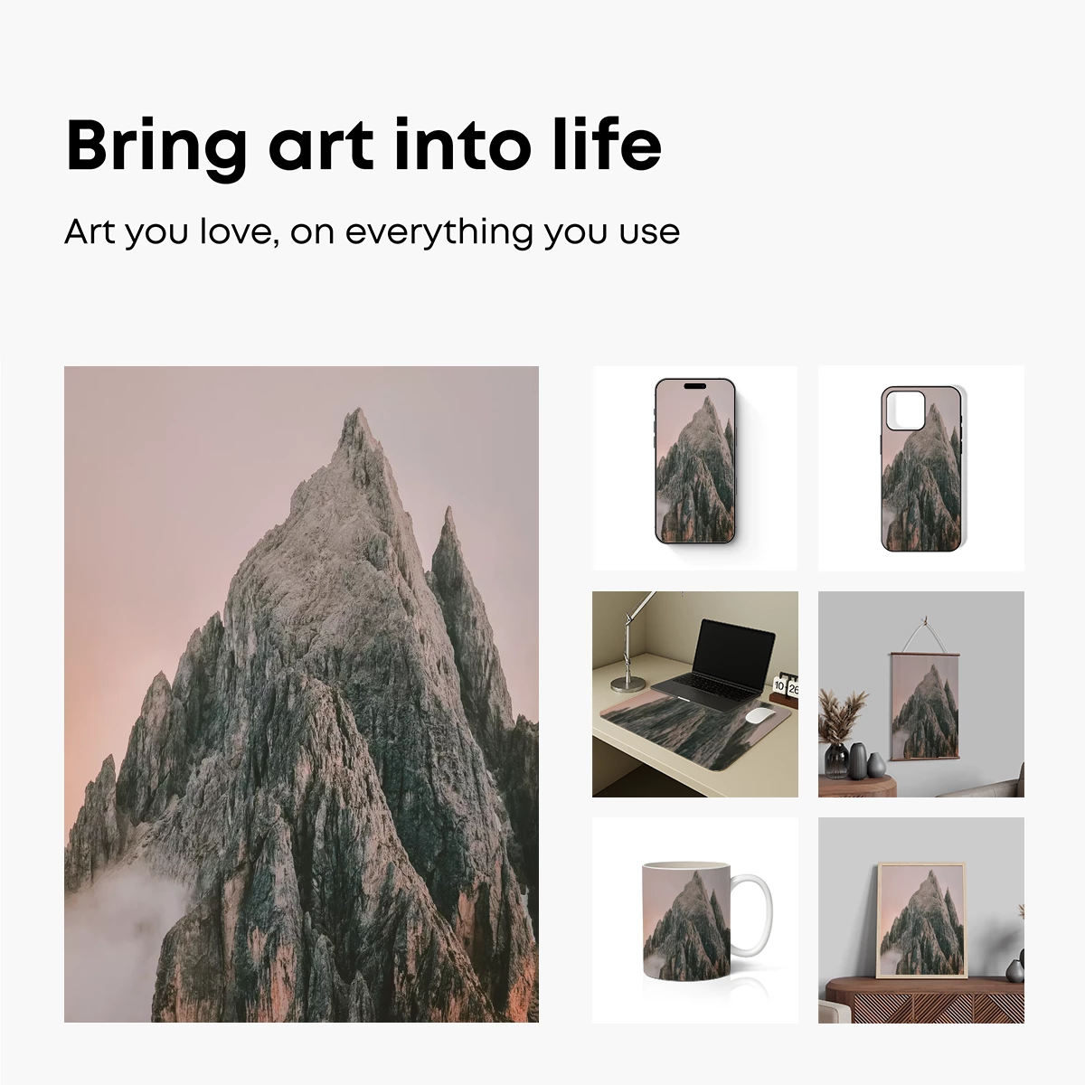 Majestic Peaks Pierce the Mist - Image 2