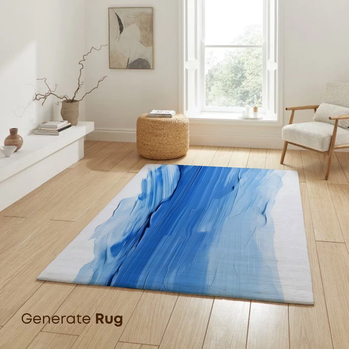 Blue Brushstroke Symphony: Abstract Artistry - Image 6