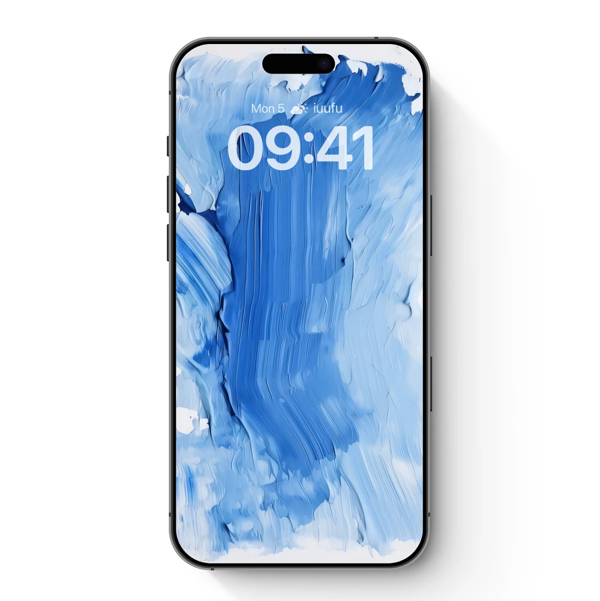 Blue Brushstroke Symphony: Abstract Artistry