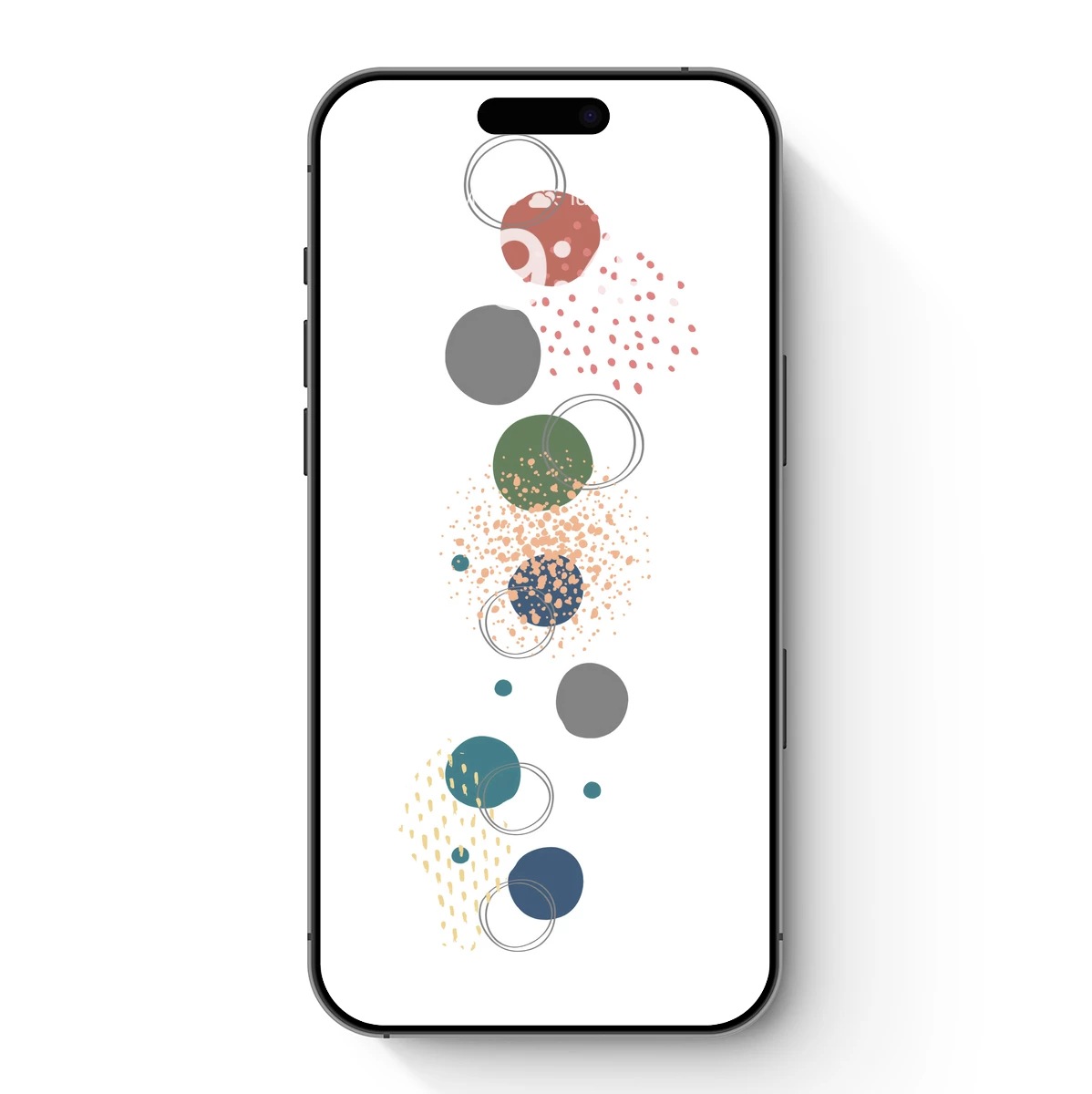 Cascading Circles: Abstract Harmony in Motion