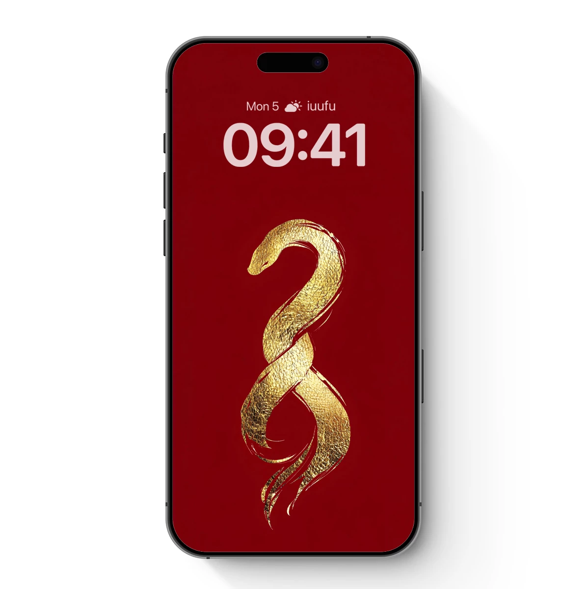 Golden Serpent on Crimson: Elegance Uncoiled - Image 7